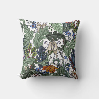 Almofada Flores, deco de arte, moderno, sem costura.