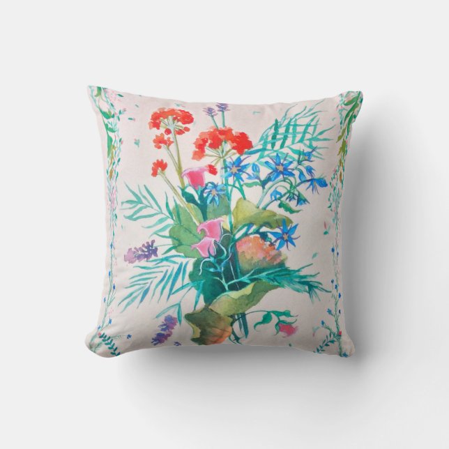 Almofada Flores do verão (Frente)