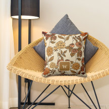 Flores Exóticas de Outono Personalizam Monograma