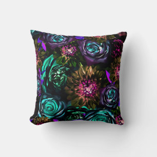 Almofada Flores Florais Glamour Negrito Terra da Fantasia S