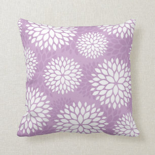 Almofada Flores Lilac Roxo Modernas