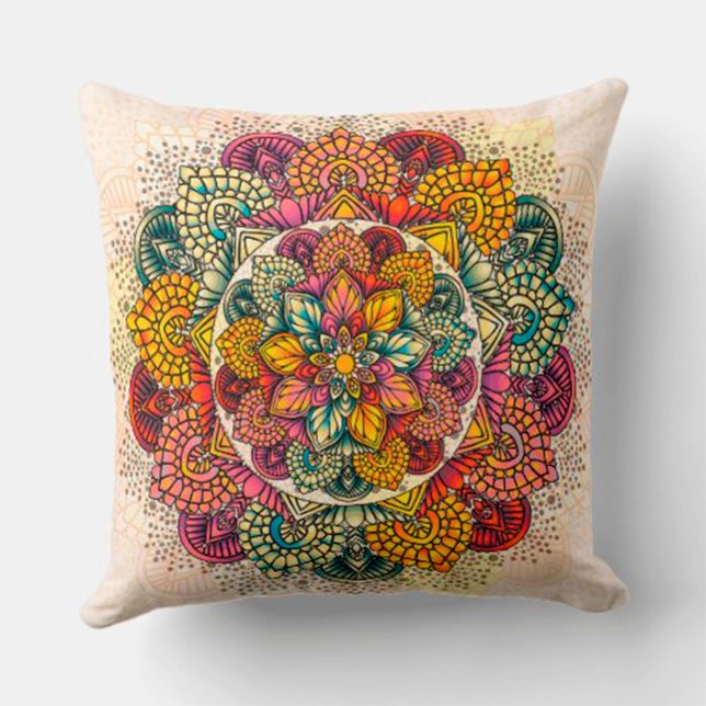 Almofada Flores mandala (Criador carregado)
