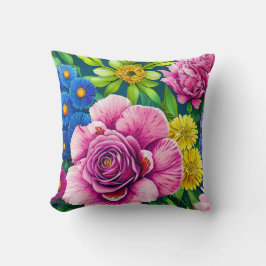 Almofada Flores Mistos, Coloridos, Estilo Havaiano de Prima
