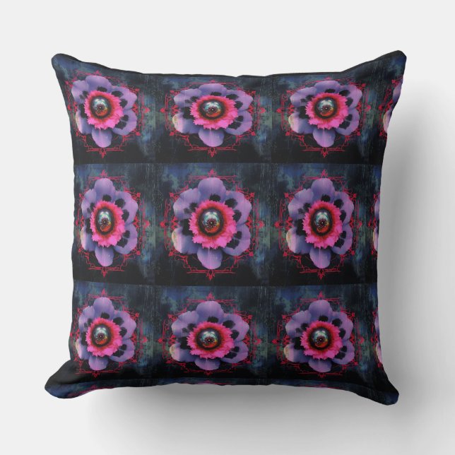 Almofada Flores Neon Pink (Frente)