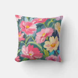 Almofada Flores no Azul