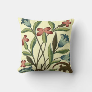 Almofada Flores Papel de Carteira Floral Art Nouveau Bonito