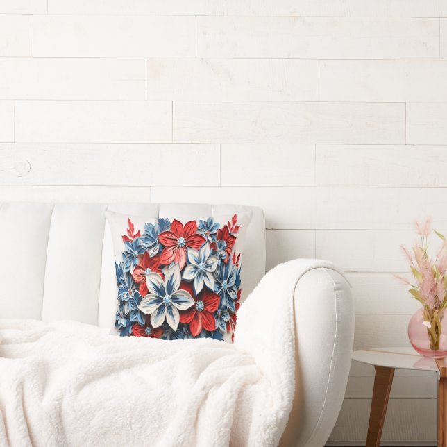 Almofada Flores Patrióticas (Sofá)