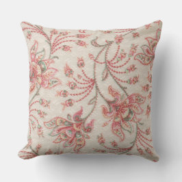 Almofada Flores rosa e sábio no Travesseiro decorativo de m