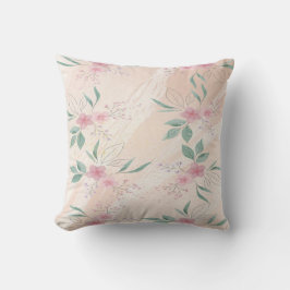 Almofada Flores Rosa e Verde