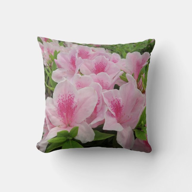 Almofada Flores rosa,japonês,asiático,chinês,moda,greeti (Frente)