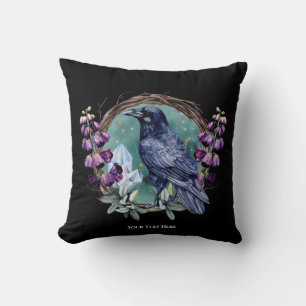 Almofada Flores Roxas Cristais Celestiais de Raven