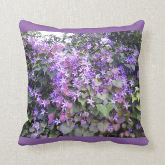 Almofada Flores roxas/malva do coxim -