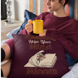 Almofada Flores Selvagens Do Livro De Leitura Vintage