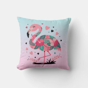 Almofada Flores Tropicais Flamingo