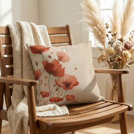 Almofada Flores vermelhas.