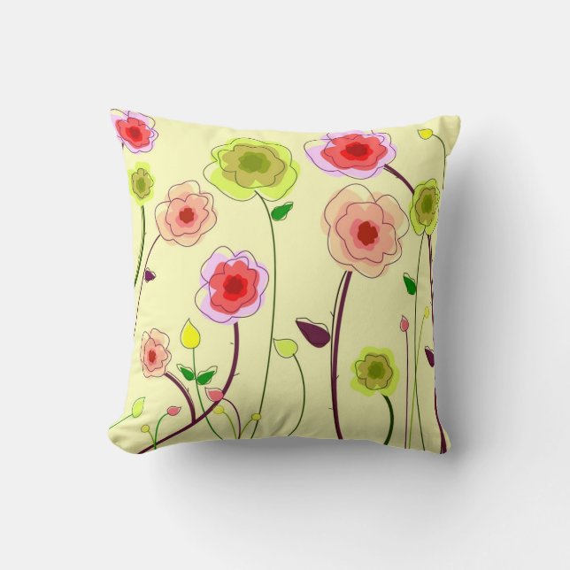 Almofada Flores Whimsical (Frente)