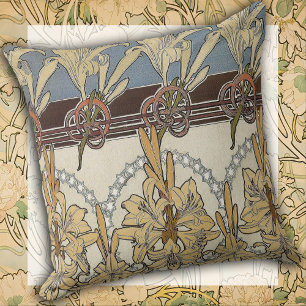 Almofada Florescimento e Linha Art Nouveau