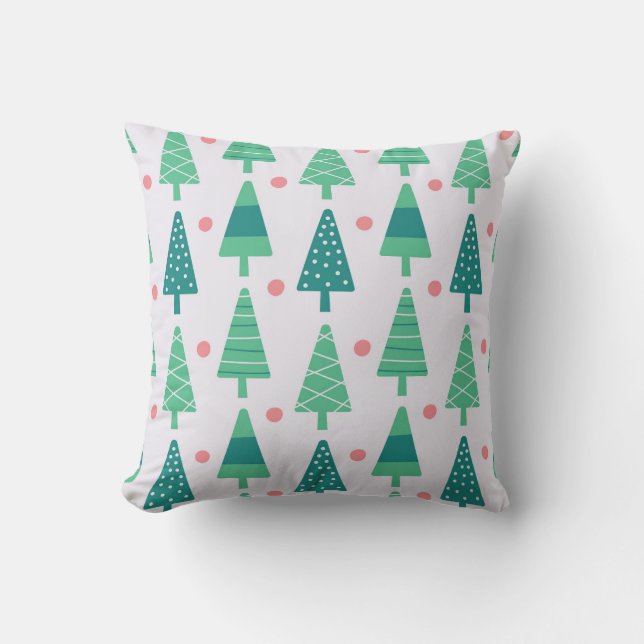 Almofada Floresta Evergreen Festiva (Frente)