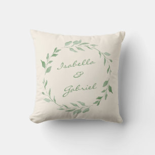 Almofada Floresta Floral Minimalista Personalizada