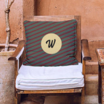 Floresta Prepada e Listras de Borgonha Monograma