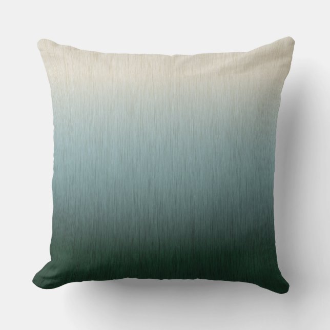Almofada Floresta Verde Creme Ombre (Frente)