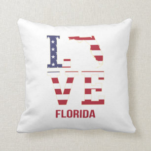 Almofada Florida EUA State Love