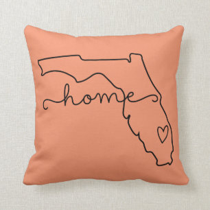 Almofada Flórida Home State Love, Movable Location Heart
