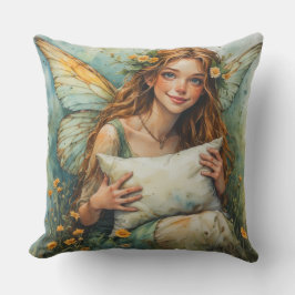 Almofada Flower Fairy Holding Pillow