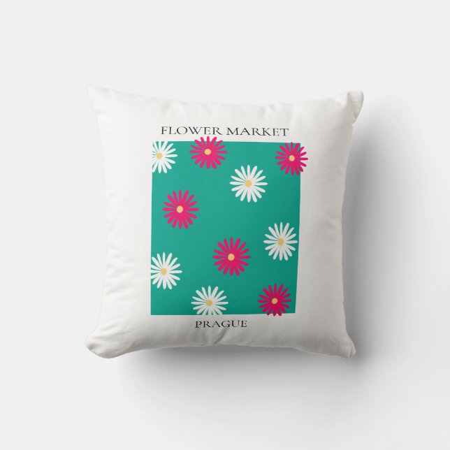 Almofada Flower Market - Prague (Frente)