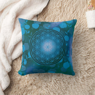 Almofada flower of life, chakra,zen,sacred geometric,