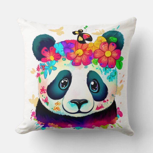 Almofada Flower Panda (Frente)