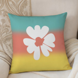 Almofada Flower Power Vibrant Dorm Room Decor,