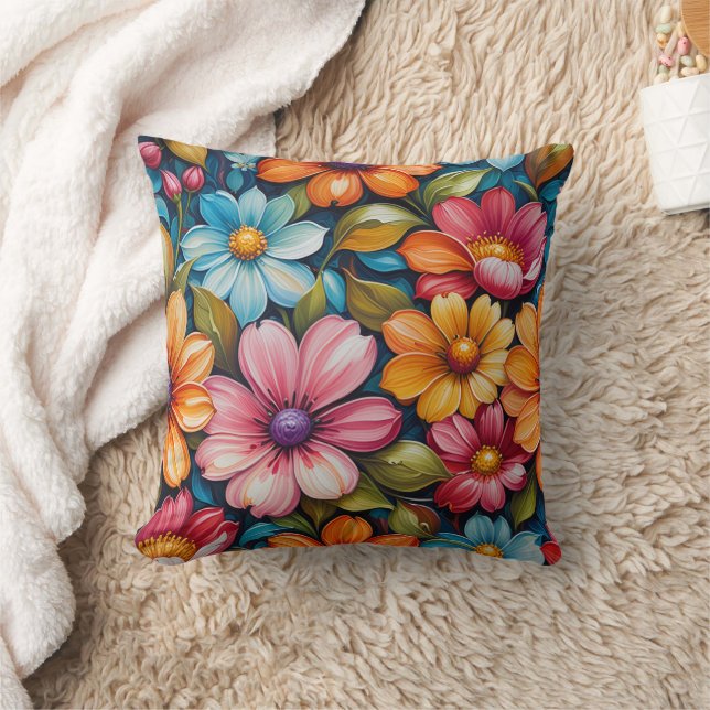 Almofada Flower Throw Pillow (Cobertor)