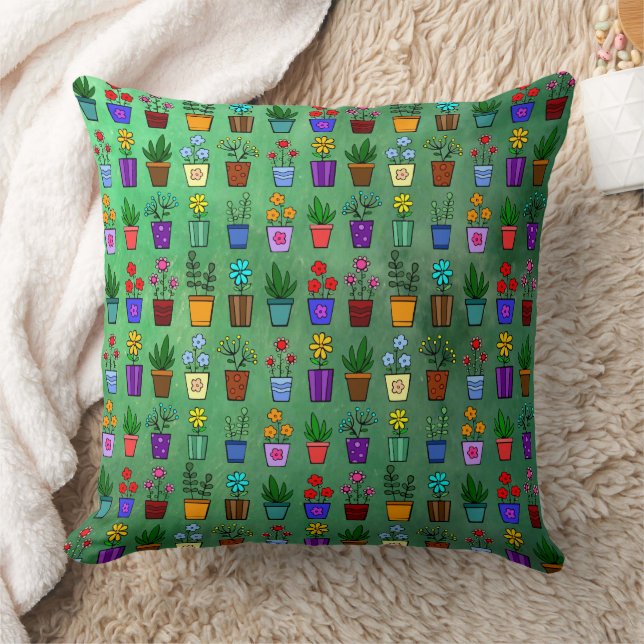 Almofada Flowerpots  (Cobertor)