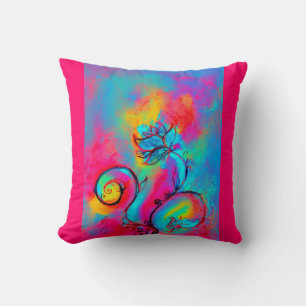 Almofada FLUXAS QUÍMICAS cor-de-rosa azul