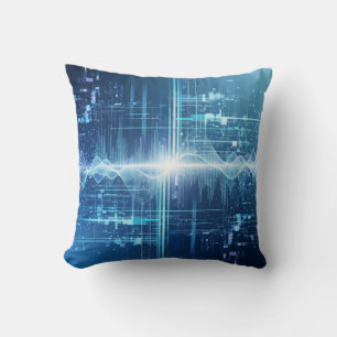 Almofada Fluxo de dados digitais - tecnologia Wall Art