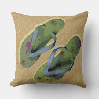 Almofada Fluxos Dimensionais Florais Verdes