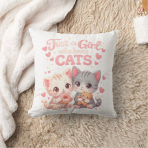 Fofa Apenas uma Garota que Ama Gatos Gatinhos Fofo