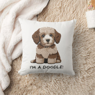 Almofada Fofo de Aussiedoodle - Sou um rabisco!
