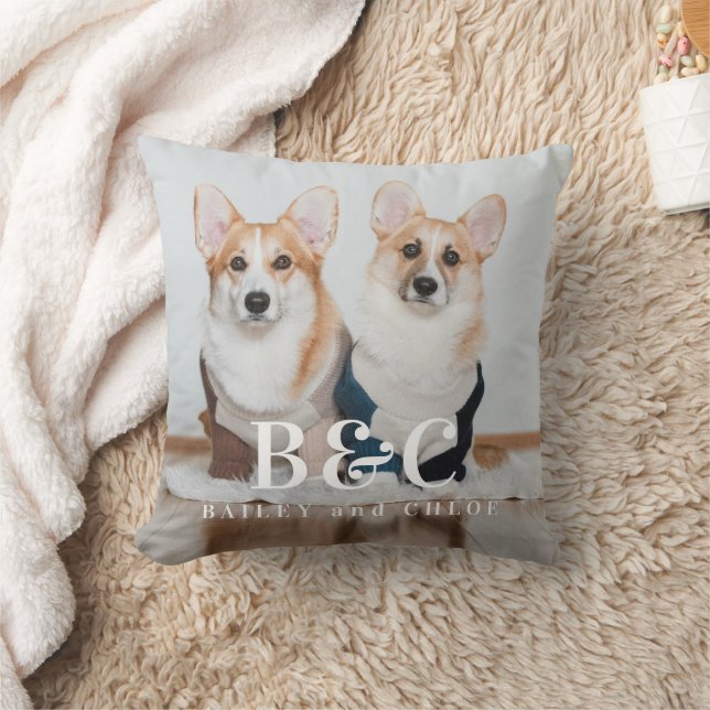 Almofada Fofos Amigos de Estimação Amante de Cachorro Monog (Cobertor)