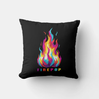 Almofada Fogo Poligonal Colorido FIREPOP