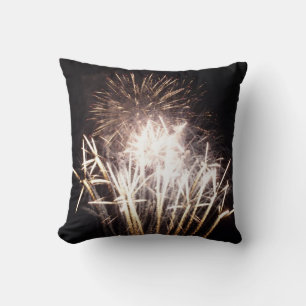 Almofada Fogos de artifício brancos e Dourados I Celebraç