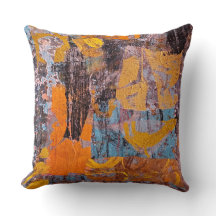Fogueira de Inverno, Colagem, Um Gel Print Abstrat