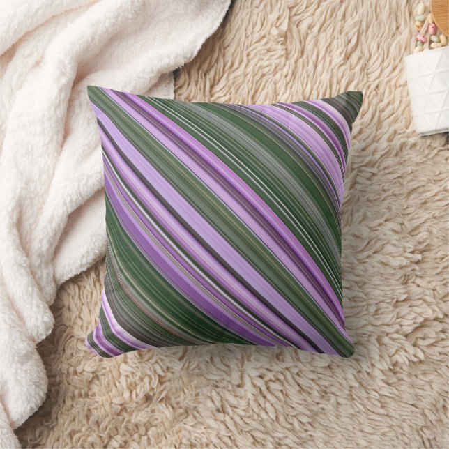 Almofada Foguetes de Dame, Roxo e Greve Verde (Cobertor)