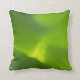 Almofada Folha abstrato verde e amarela