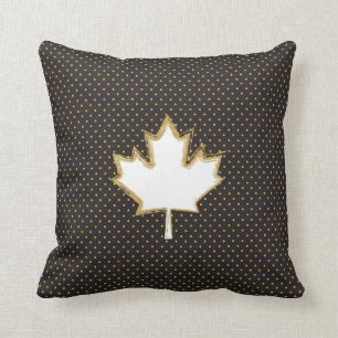 Almofada Folha de bordo canadense no teste padrão de ponto