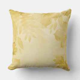 ALMOFADA FOLHAS AMARELAS DE PASTEL