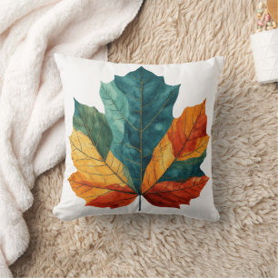 Almofada Folhas Botânicas De Coloração Verde