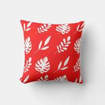 Folhas brancas vermelhas