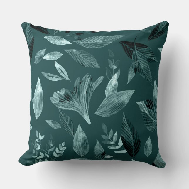 Almofada Folhas caídas aquarela 10 (Frente)